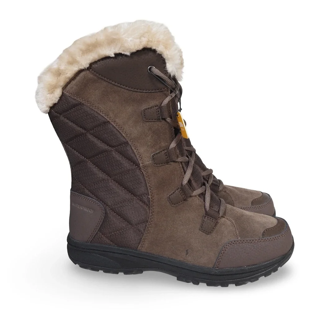 Columbia Women's 9‎ Ice Maiden II Waterproof Winter Boots Dark Brown 1554171231